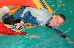 swim class in pool